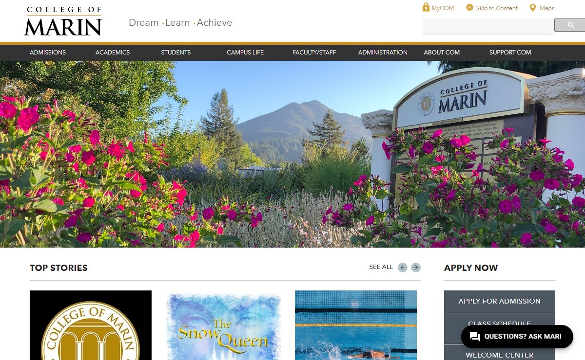 Dream.Learn.Achieve | College of Marin