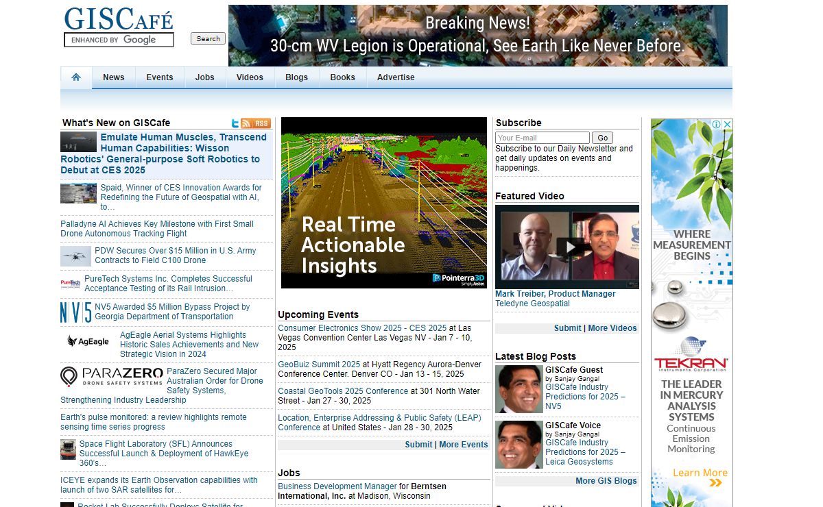 Welcome to GISCafe, the Leading GIS Portal