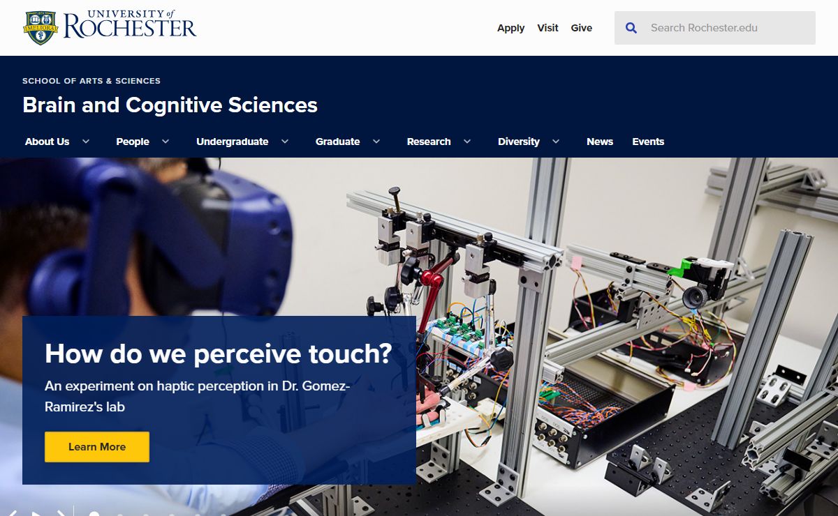 Brain and Cognitive Sciences : University of Rochester