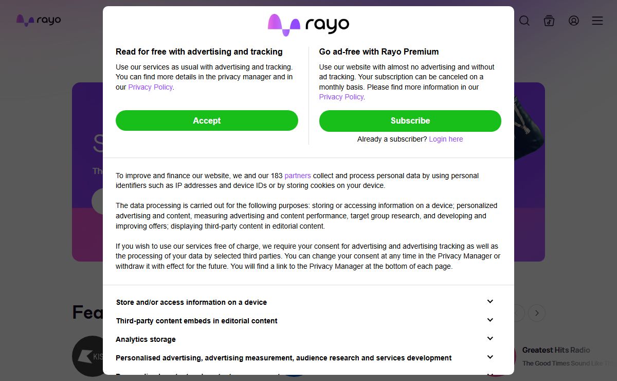 Rayo | The Home of Your Favourite Radio, Music & Podcasts