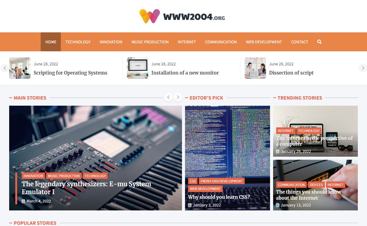Www2004 - tech new in one place - computers, technology, Internet