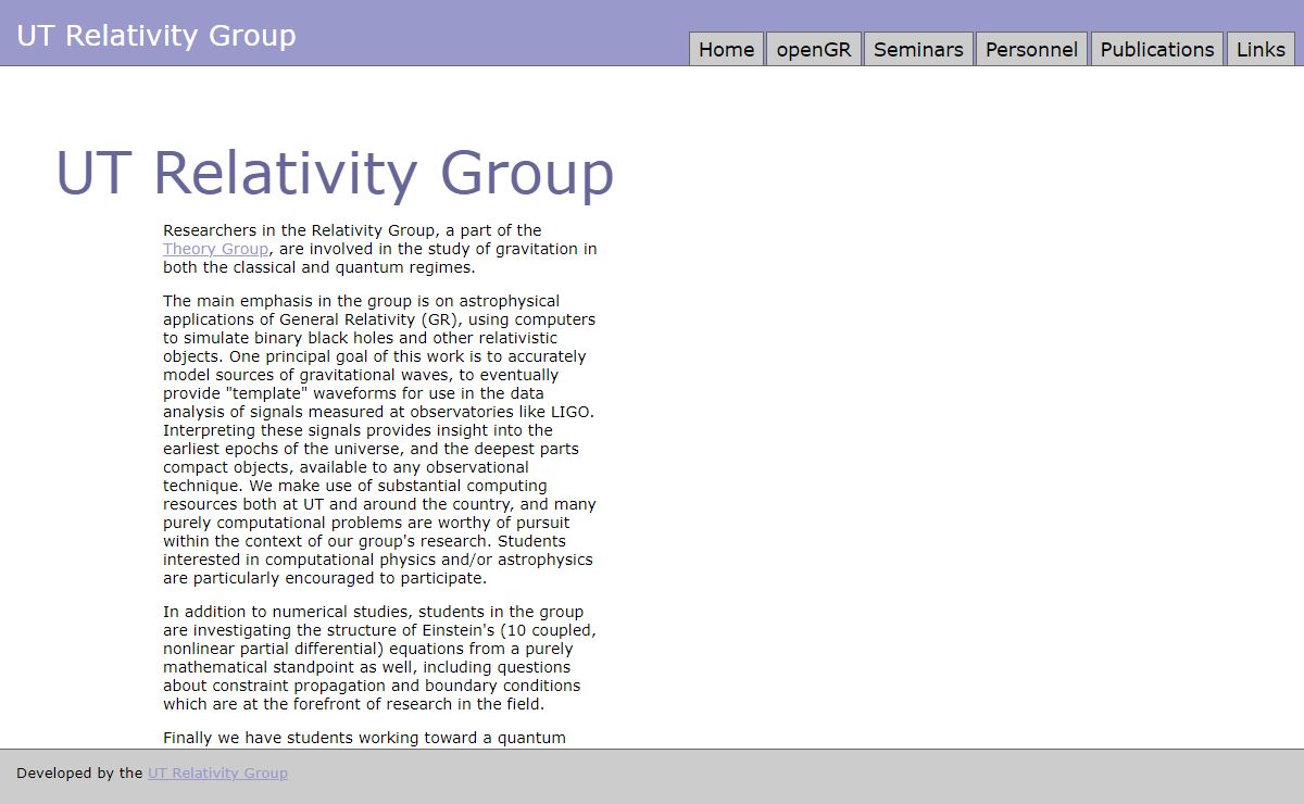 UT Relativity Group