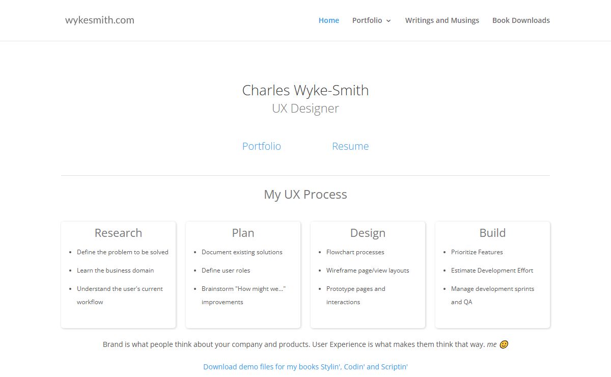 Charles Wyke-Smith - UX Designer | strategy - UX - design - code