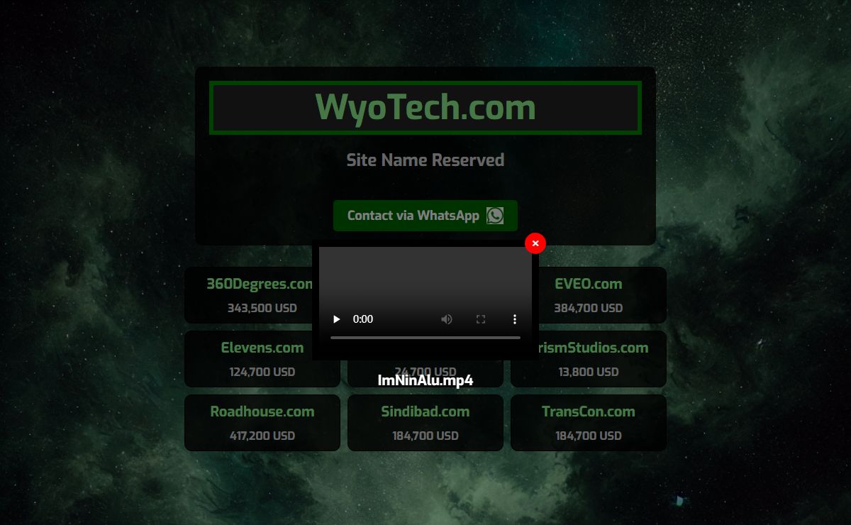 - Site Name Reserved
