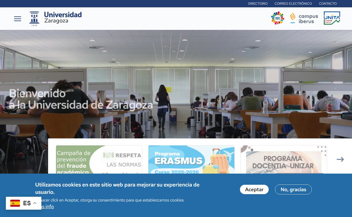 Página de inicio | Universidad de Zaragoza