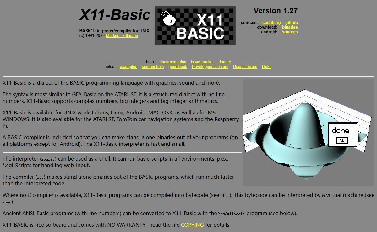 X11-Basic: BASIC for UNIX