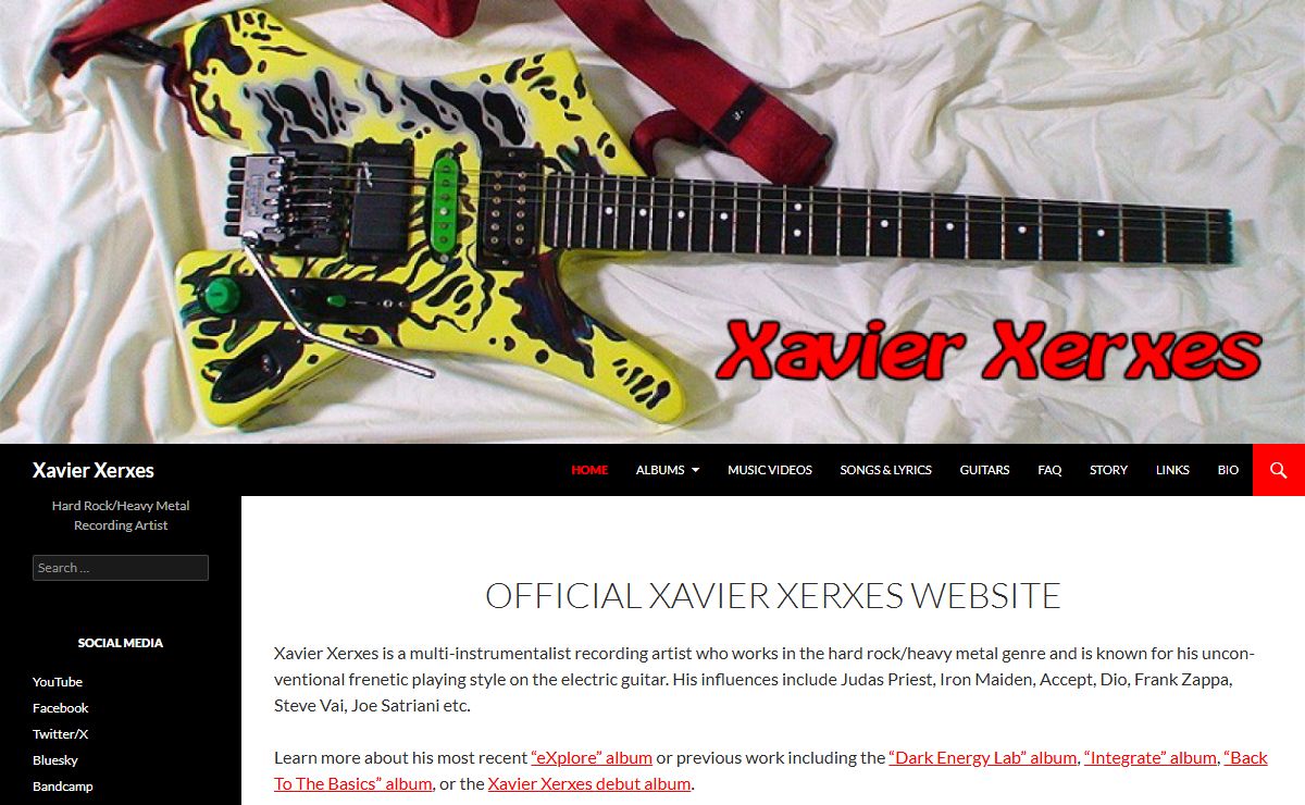 Xavier Xerxes | Hard Rock/Heavy Metal Recording Artist