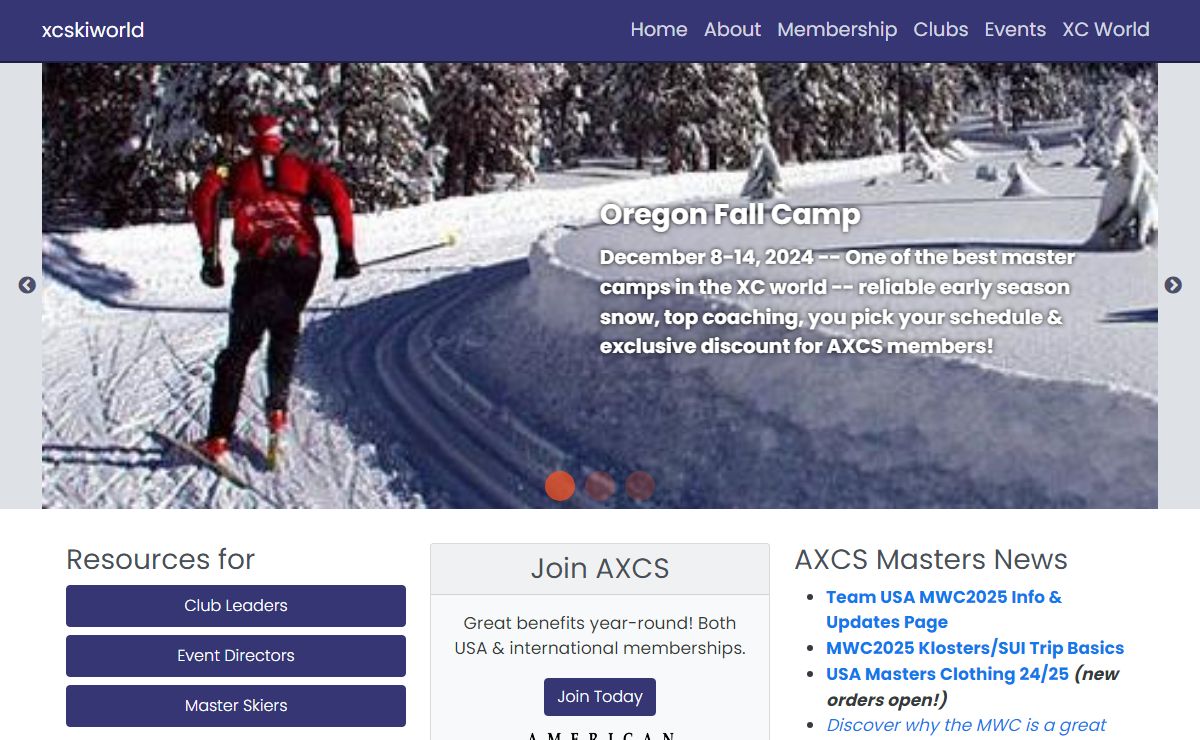 Home of American XC Skiers | xcskiworld