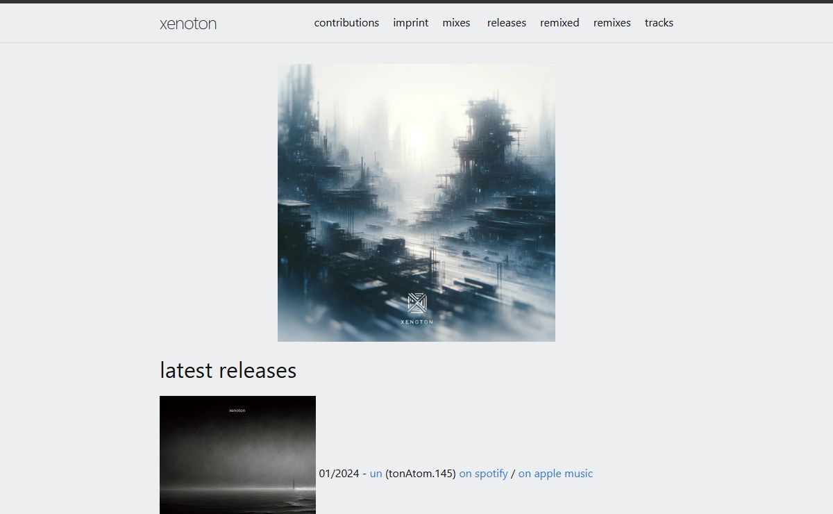 xenoton | xenoton: ambient, experimental, abstract music.