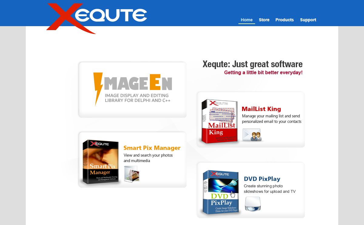Xequte: Mailing List Management, Email, Photo and DVD Slideshow Software