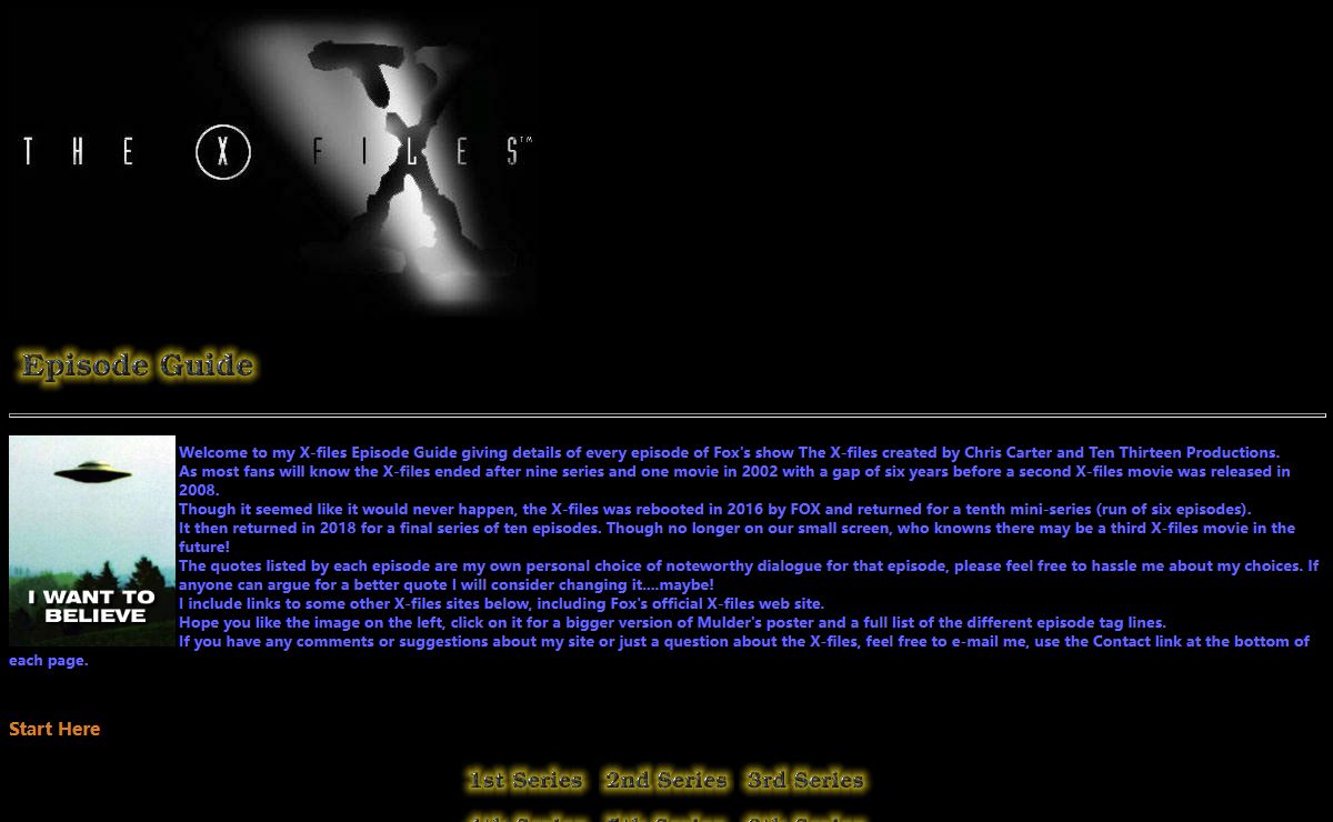 The X-files Episode Guide