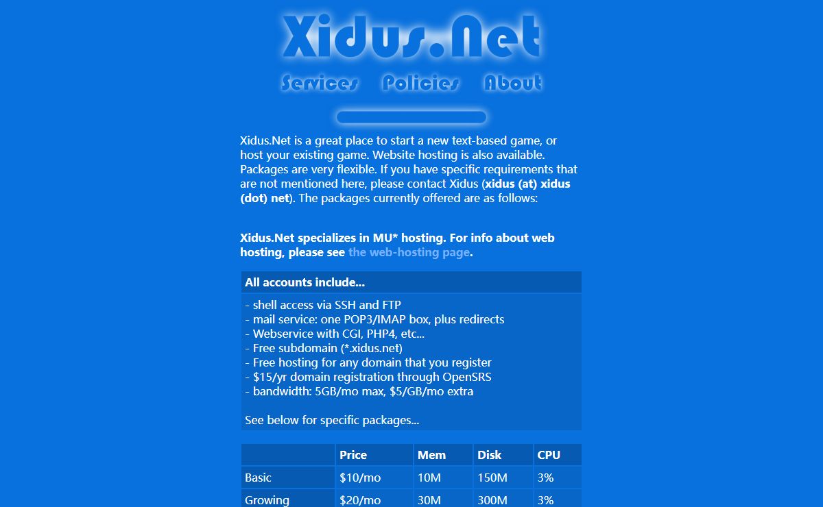 Xidus.Net Services