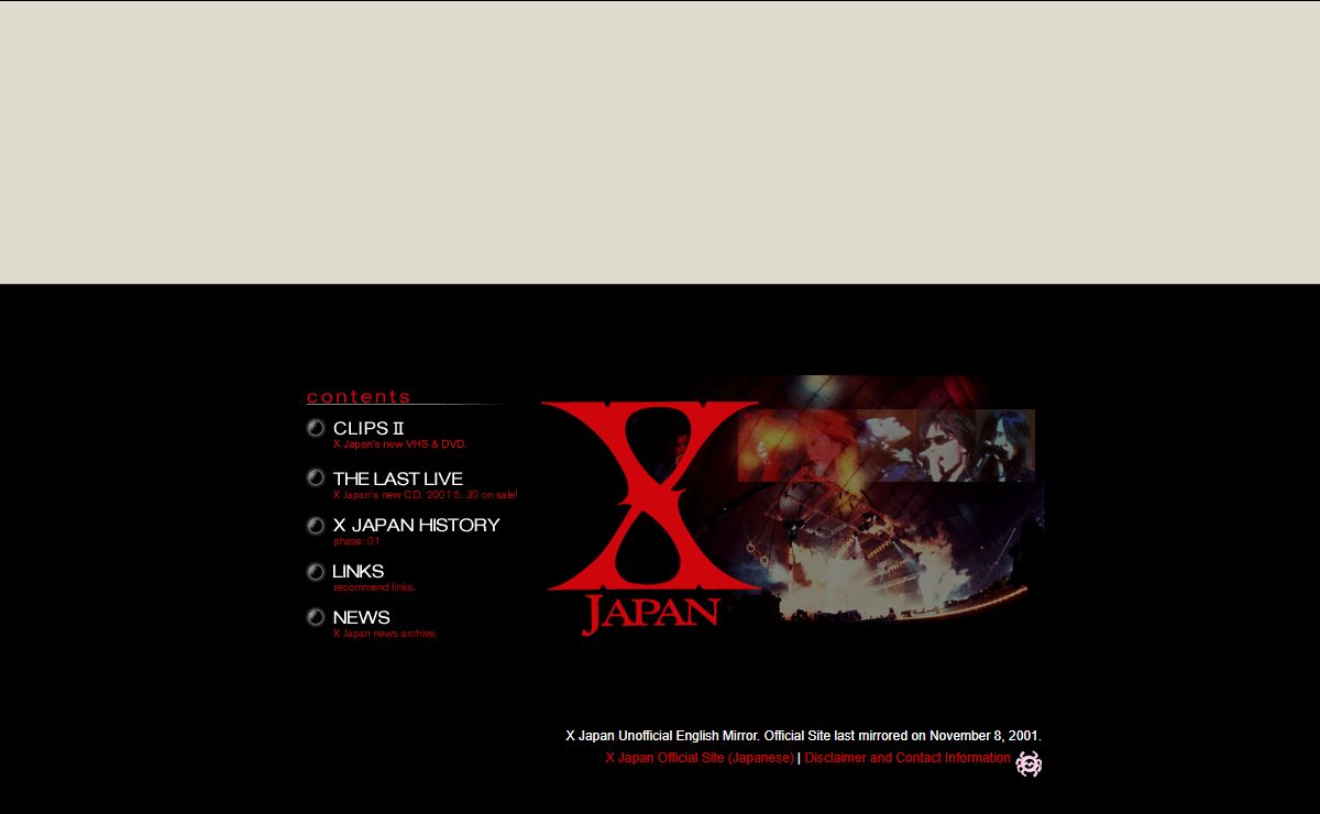 X JAPAN Unofficial English Mirror