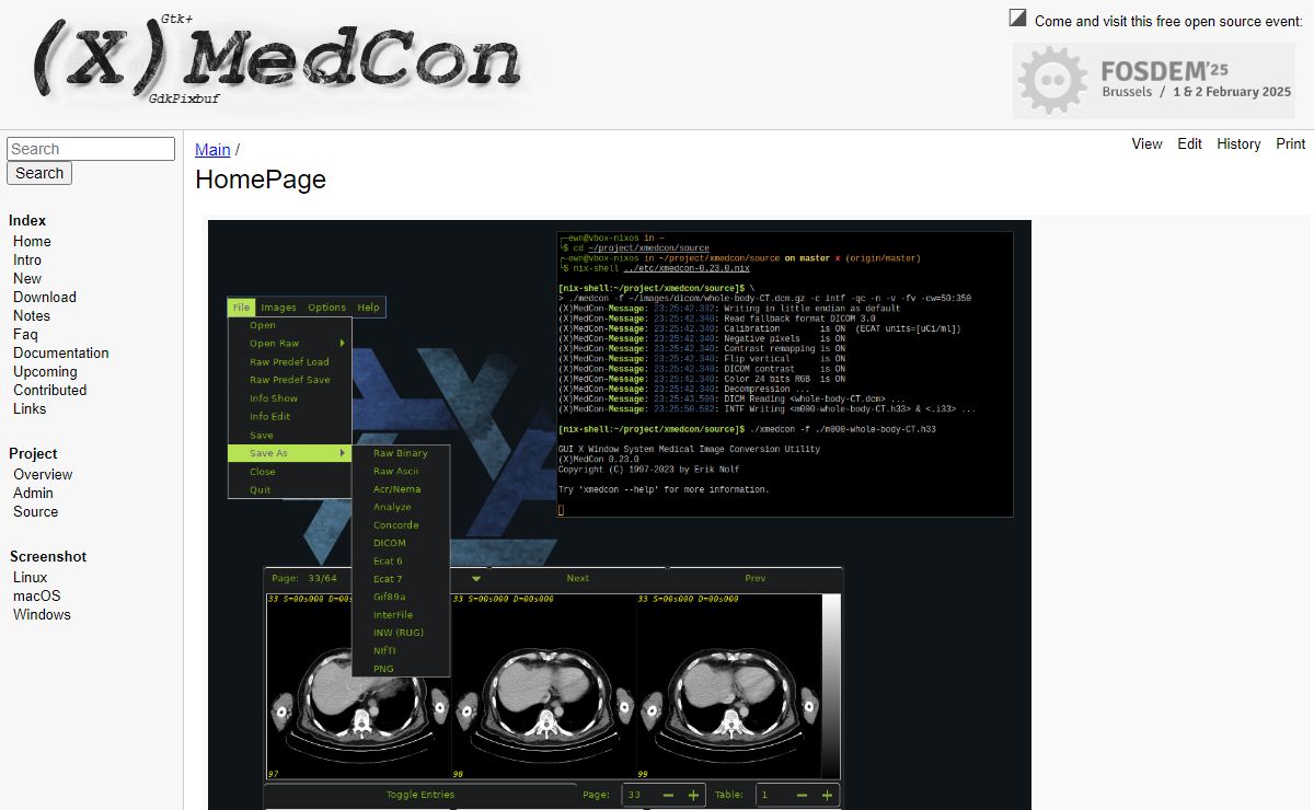 (X)MedCon | Main / HomePage