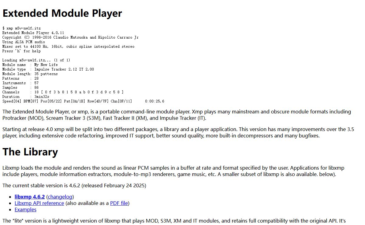 Extended Module Player