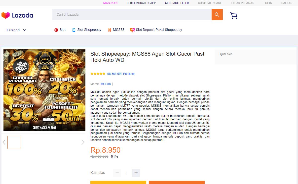 Slot Shopeepay: MGS88 Agen Slot Gacor Pasti Hoki Auto WD