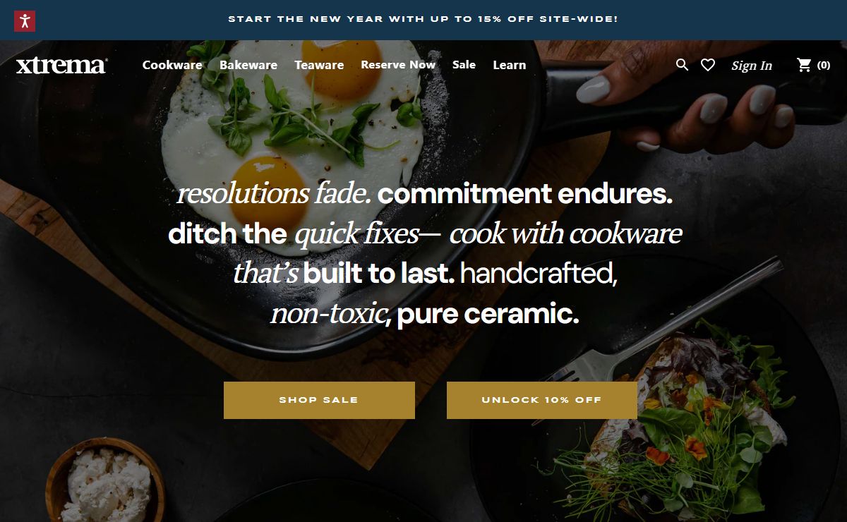 Xtrema Pure Ceramic Cookware | All-Natural Healthy Cookware