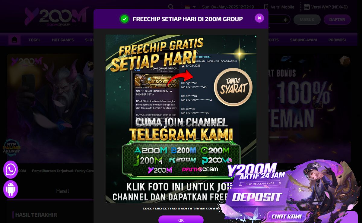 Y200M: Situs Slot Online Server Thailand Terbaik dengan Live Chat Responsif
