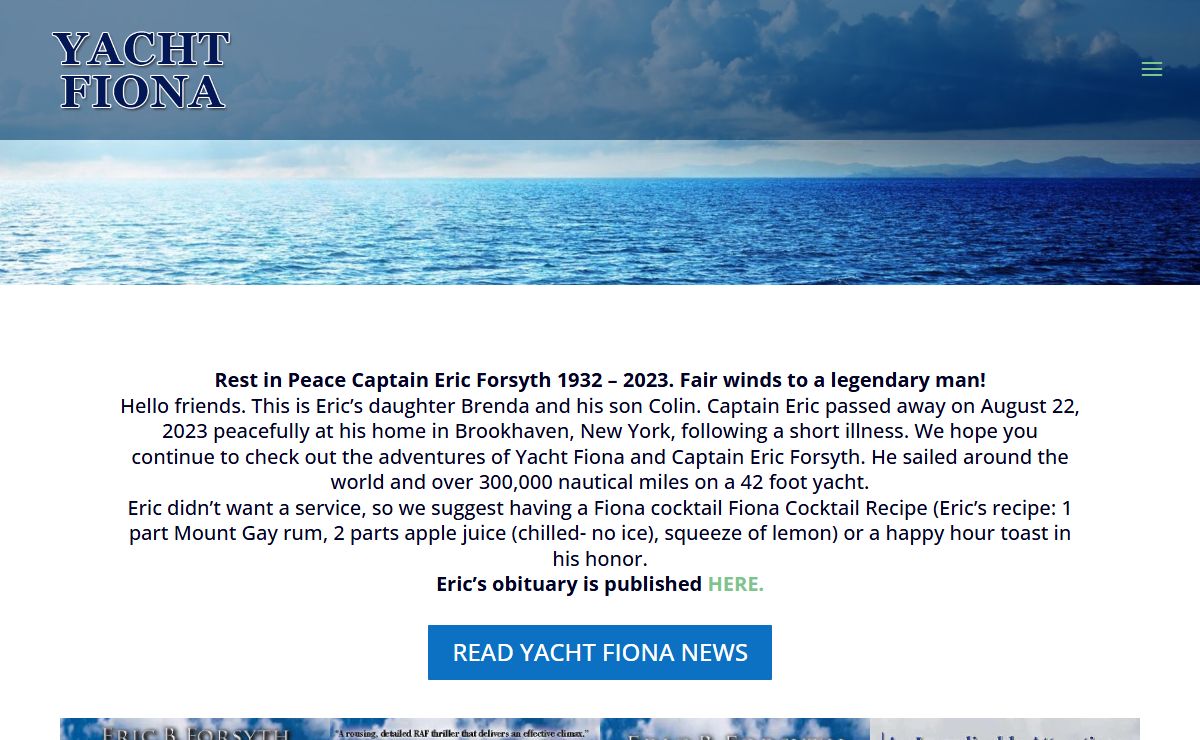 The Adventures of Captain Eric Forsyth
