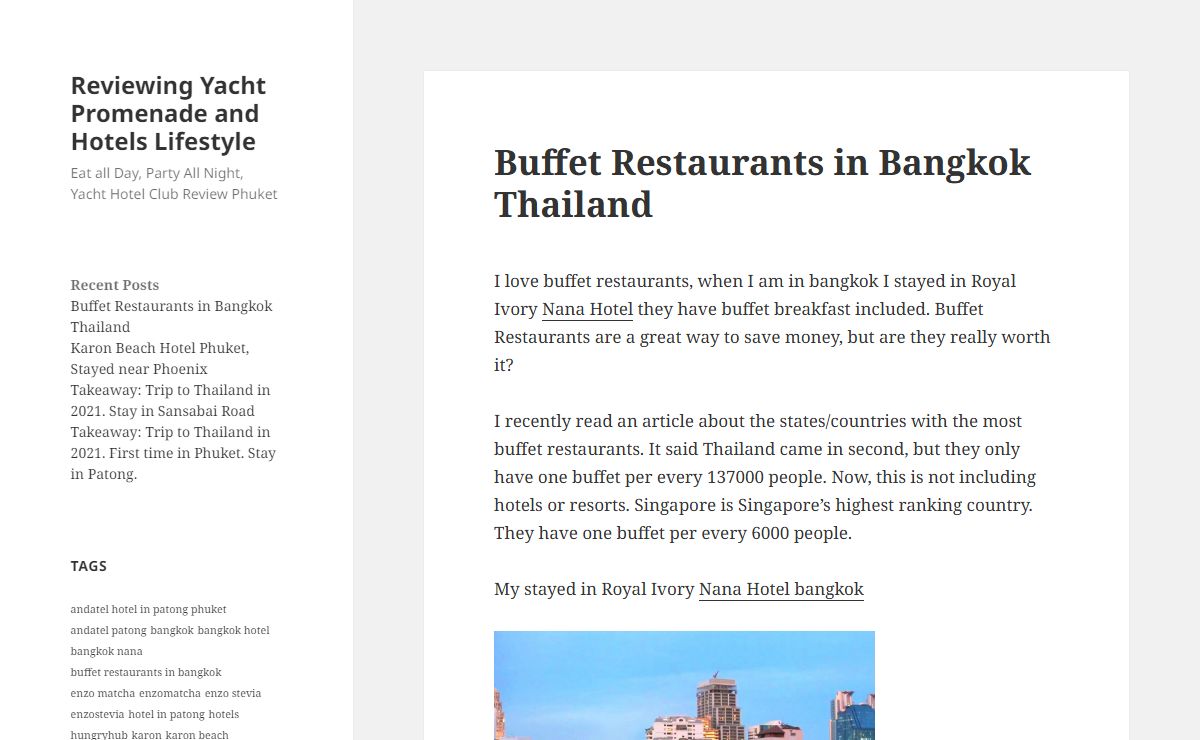 Reviewing Yacht Promenade and Hotels Lifestyle – Eat all Day, Party All Night, Yacht Hotel Club Review Phuket