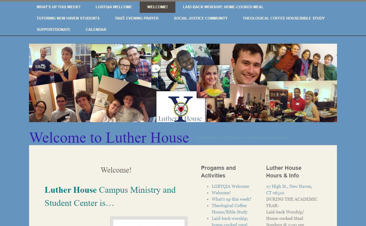 Yale Luther House: Community Fellowship