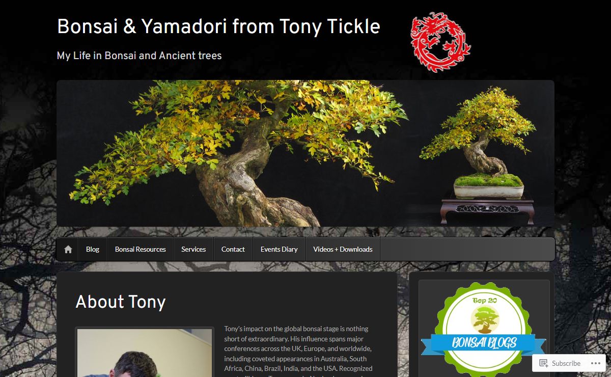 Bonsai & Yamadori from Tony Tickle | My Life in Bonsai and Ancient trees