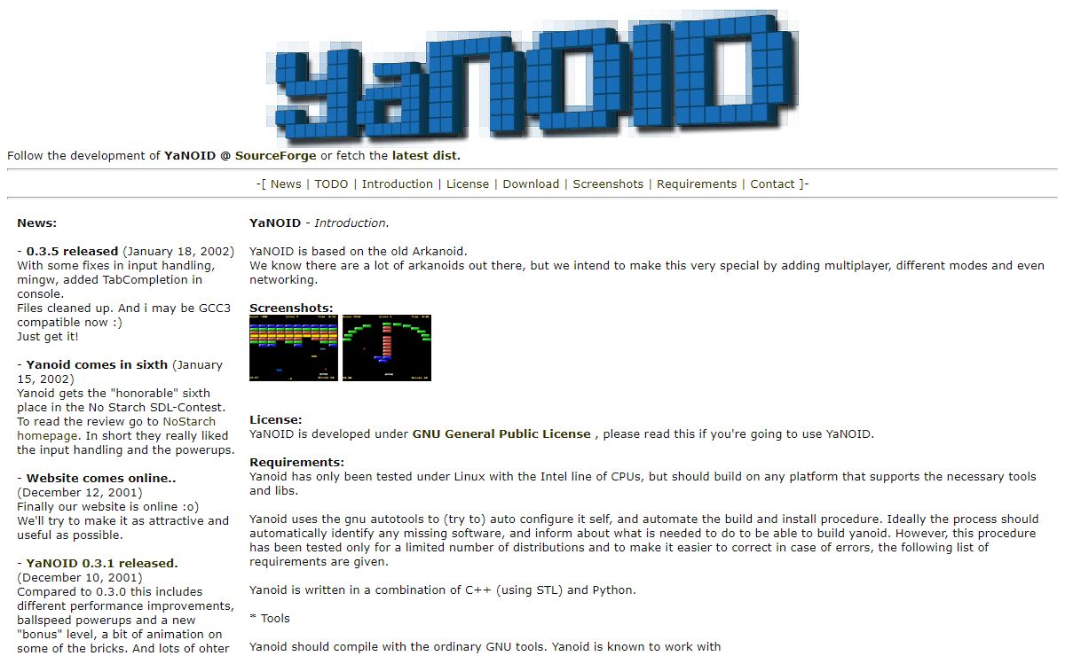 Yanoid -- Yet Another arkaNOID
