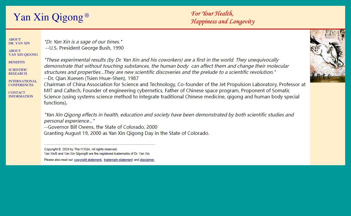 Yan Xin Qigong Home Page