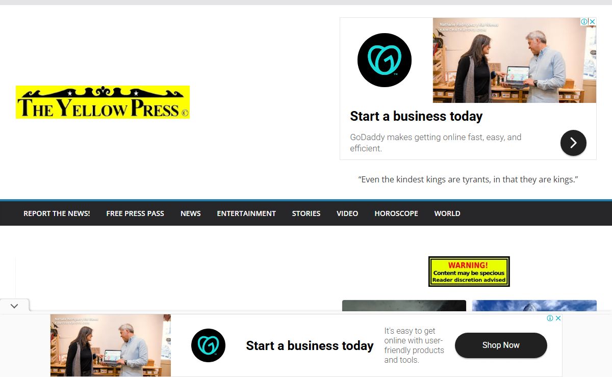 The Yellow Press – Citizen Journalism and Entertainment