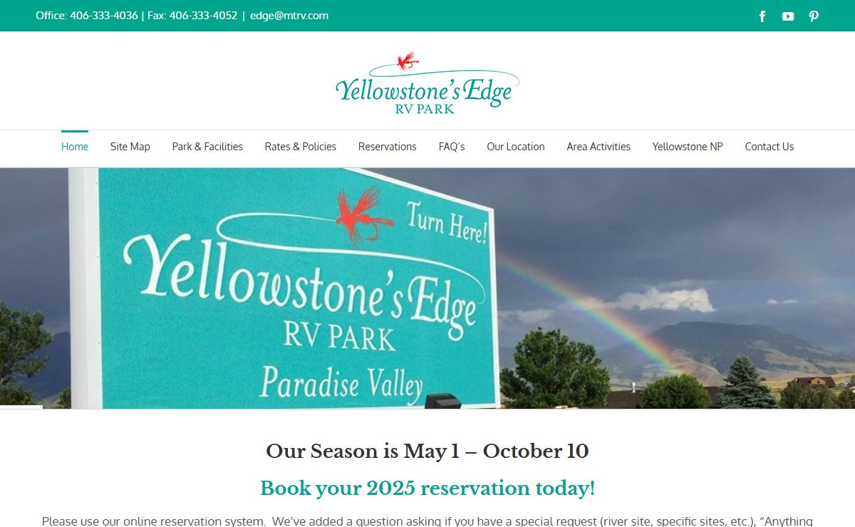 Yellowstone Edge RV Park – Paradise Valley, MT – – Montana's Premier RV Park