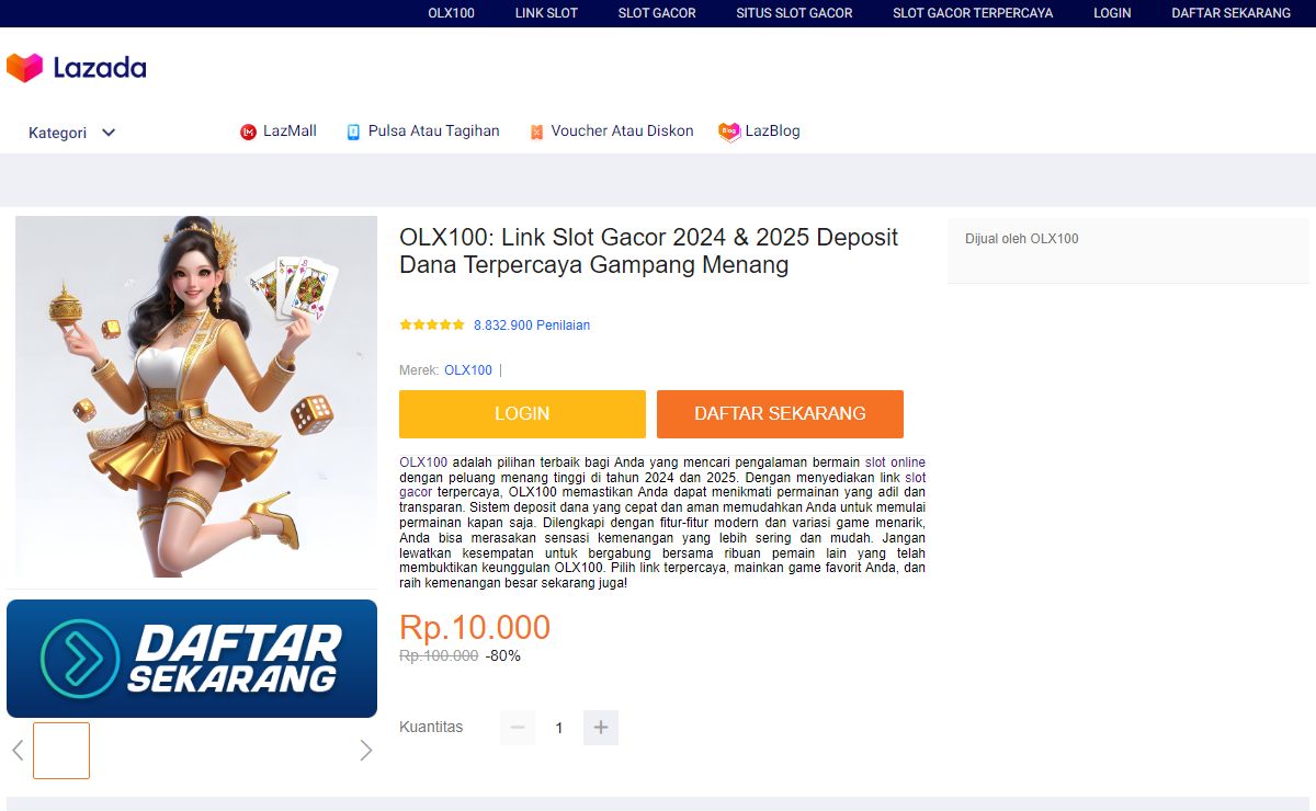 OLX100: Link Slot Gacor 2024 & 2025 Deposit Dana Terpercaya Gampang Menang