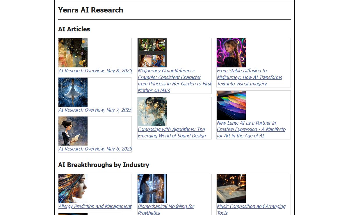 Yenra AI Research