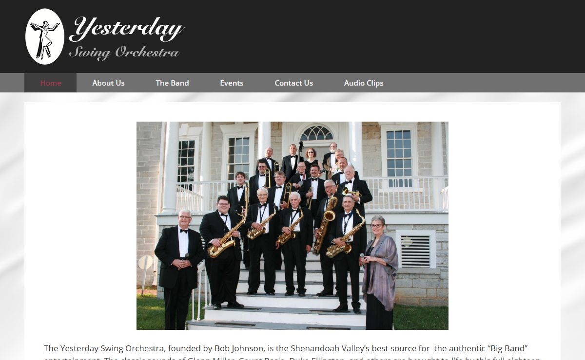 Yesterday Swing Orchestra – Shenandoah Valley's Big Band