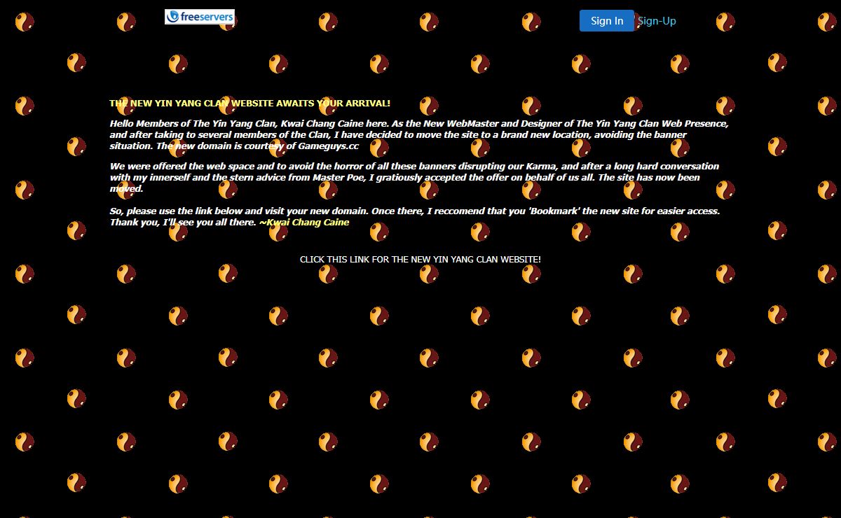THE MANUAL REDIRECT PAGE