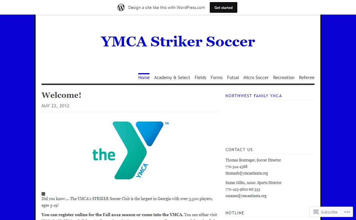 YMCA Striker Soccer