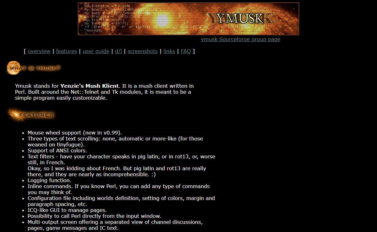 ymusk - Yenz's Mush Klient