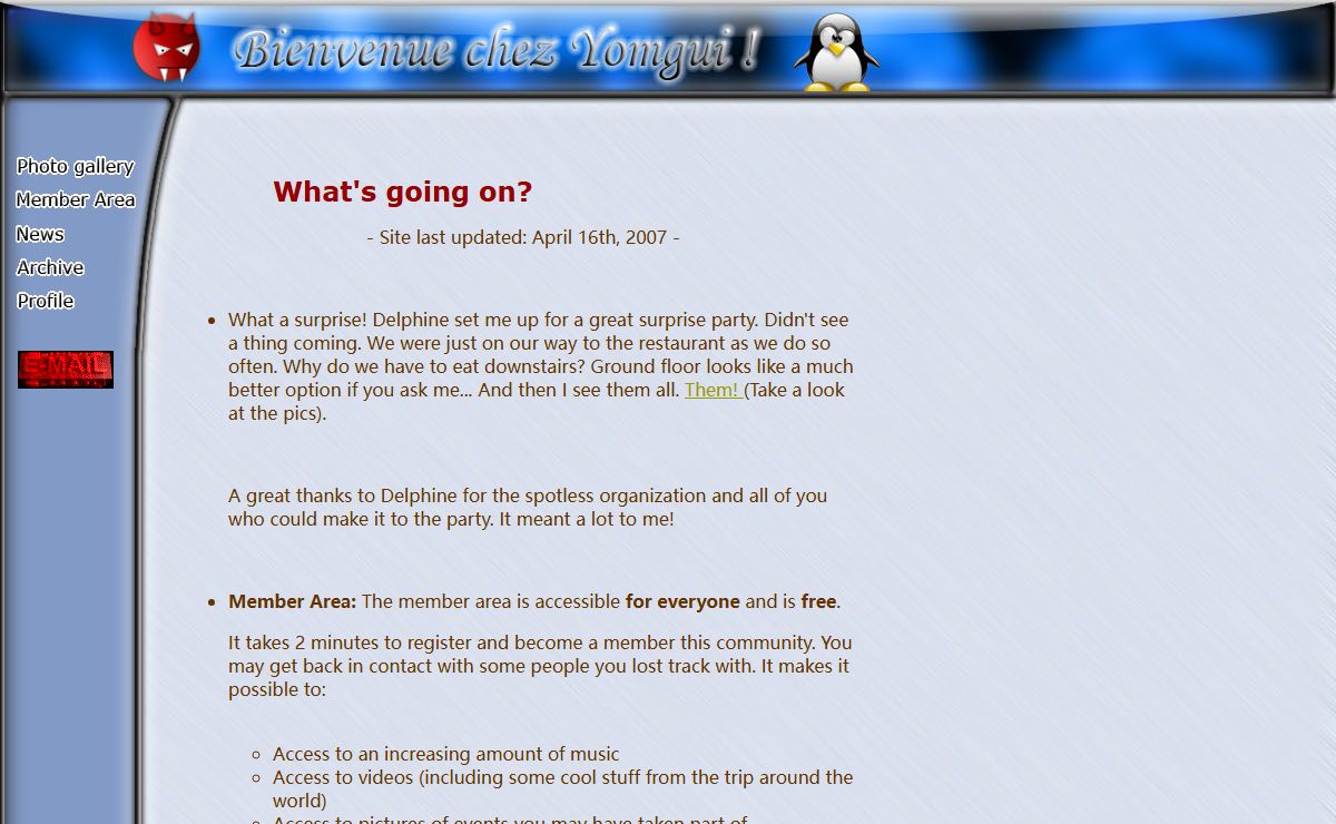 Welcome to Yomgui666.fr - Guillaume Bourdet's personal Site