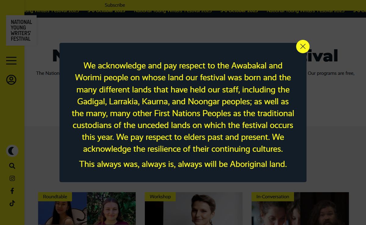 NYWF – National Young Writers' Festival