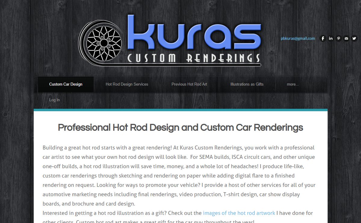 Kuras Custom Renderings - Hot Rod Design and Custom Car Drawings