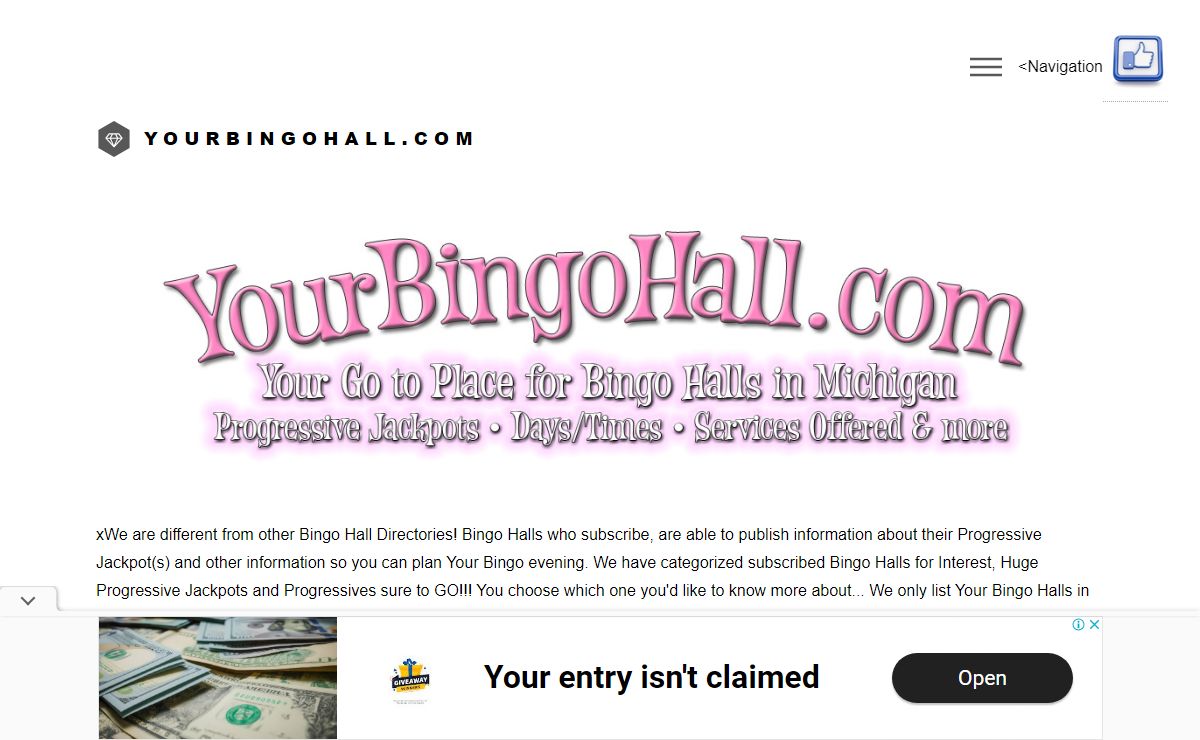 Bingo Halls in Michigan · YourBingoHall.com · Bingo Halls near me