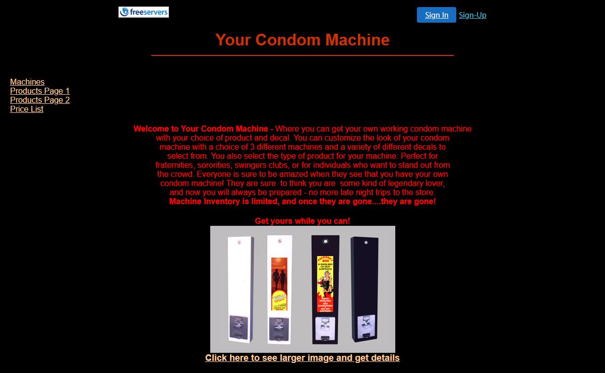 Your Condom Machine
