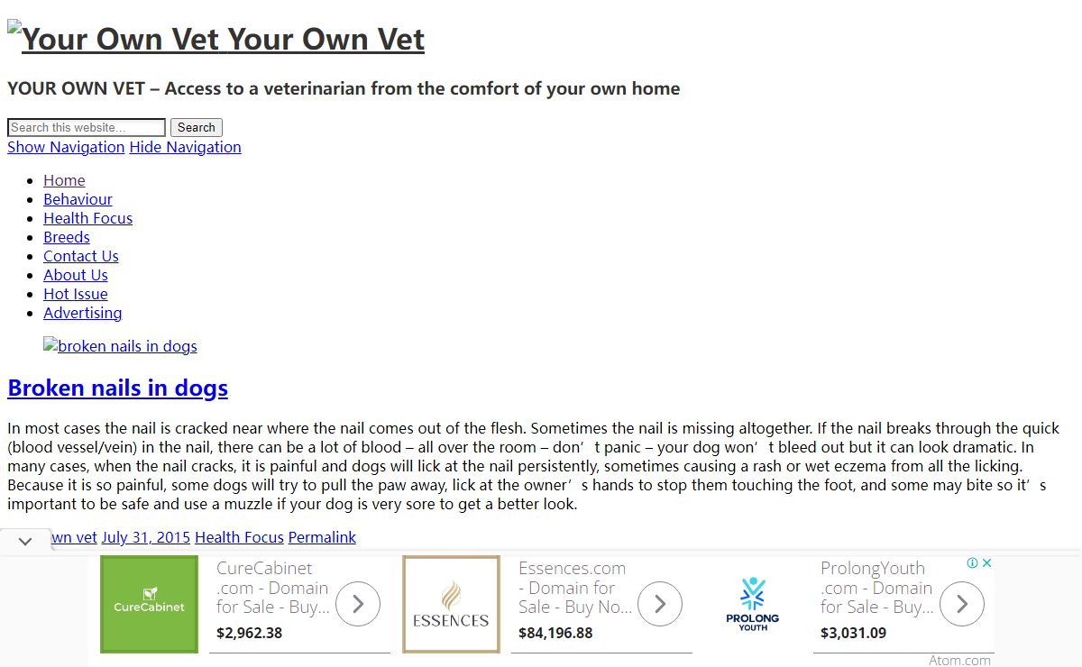 Your Own Vet - YOUR OWN VET - Access to a veterinarian from the comfort of your own home