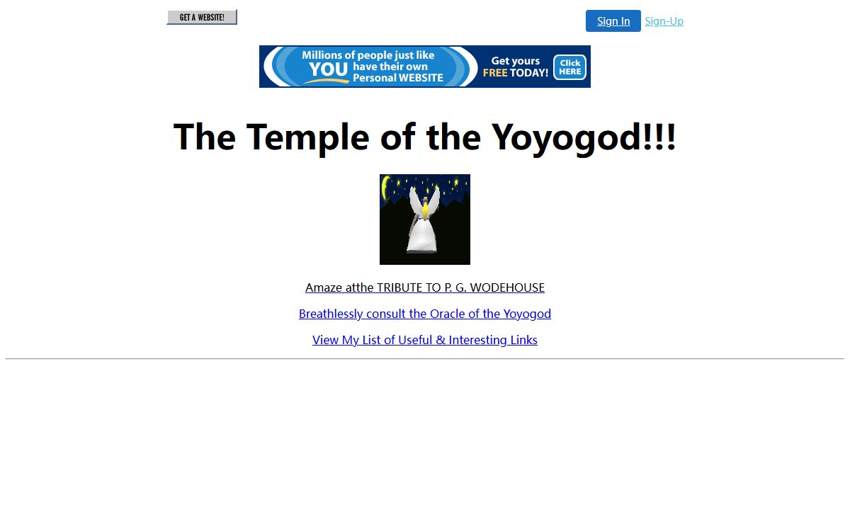 The Temeple of the Yoyogod!!!!!!!!