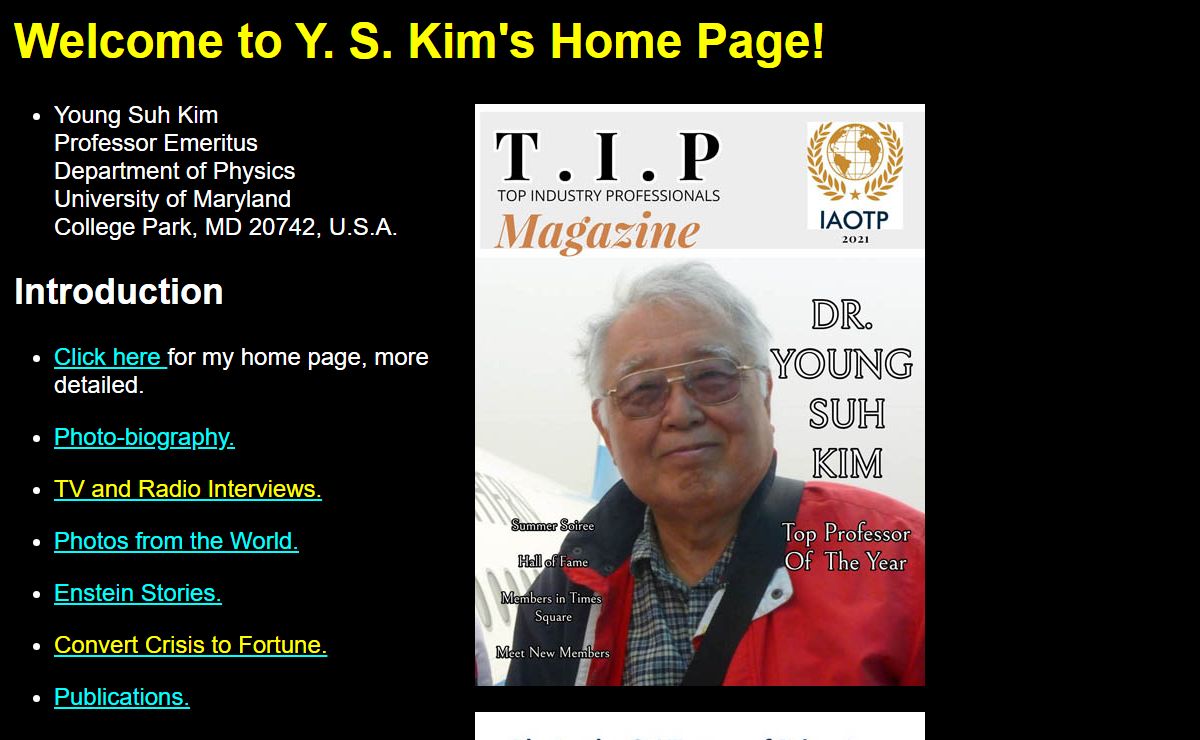 Young Suh Kim - Home Page
