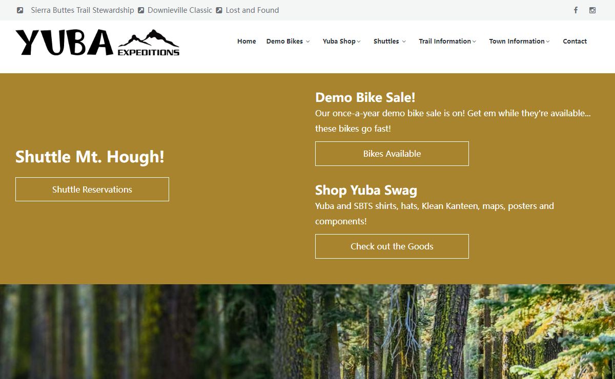 Yuba Expeditions Quincy Shuttle and Bike Shop