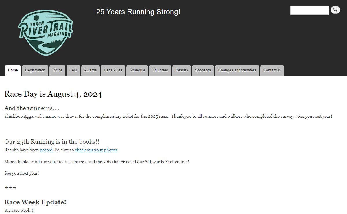 Race Day is August 4, 2024 | 25 Years Running Strong!