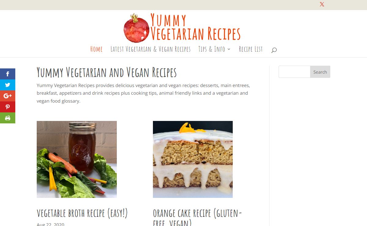 Yummy Vegetarian Recipes - Vegan Recipes Too