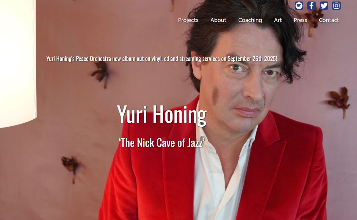Yuri Honing – 'The Nick Cave of Jazz'