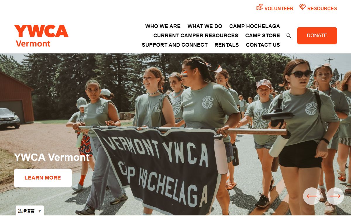 YWCA Vermont — Camp Hochelaga, Inclusive Girls+ Summer Camp