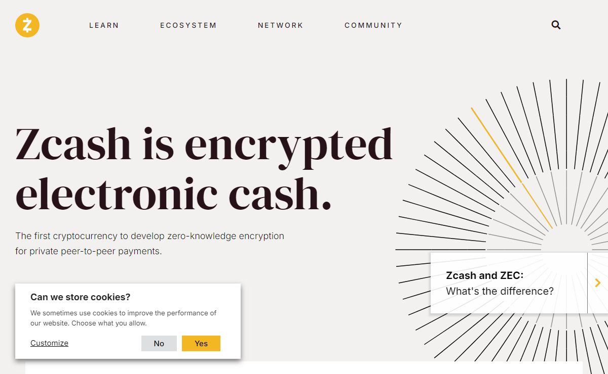 Zcash: Privacy-protecting digital currency